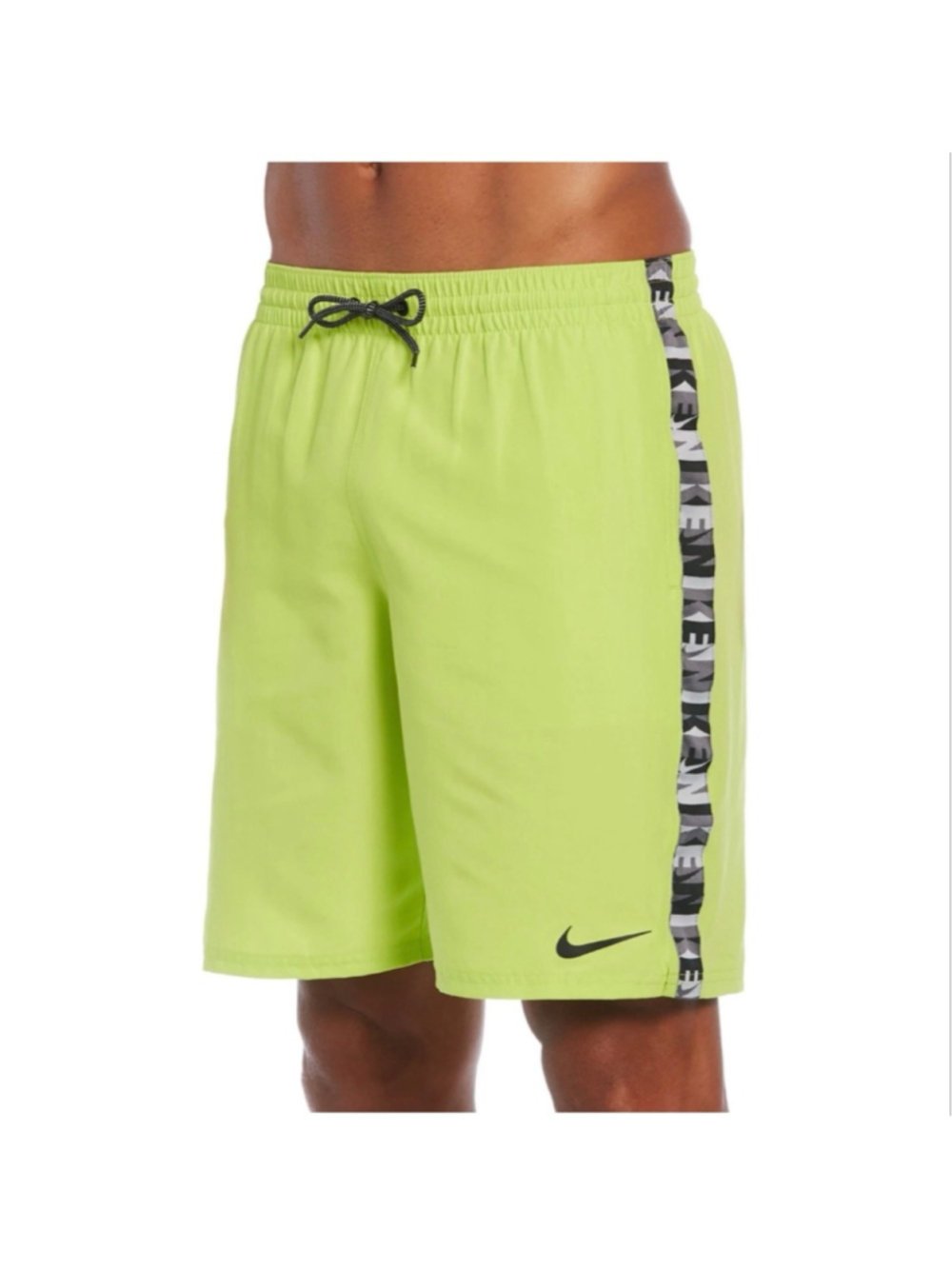 Nike Swim Volley Shorts Mens Small Neon Green 7” Swim Trunks Lined NWT $58